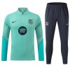 Barcelone Sweat d'Entraînement Quarter-Zip 2026-27 Verte Pour Homme Barcelone Sweat d'Entraînement Quarter-Zip 2026-27 Verte Pour Homme