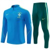 Brésil Sweat d'Entraînement Quarter-Zip 2026-27 Bleue Pour Homme