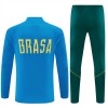 Brésil Sweat d'Entraînement Quarter-Zip 2026-27 Bleue Pour Homme