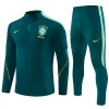 Brésil Sweat d'Entraînement Quarter-Zip 2026-27 Verte Pour Homme