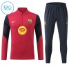 FC Barcelone Sweat d'Entraînement Quarter-Zip 2026-27 Rouge Pour Enfant FC Barcelone Sweat d'Entraînement Quarter-Zip 2026-27 Rouge Pour Enfant