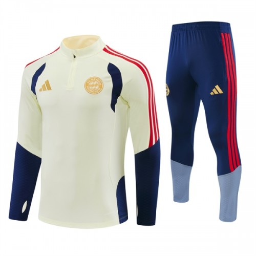 FC Bayern Munich Sweat d'Entraînement Quarter-Zip 2026-27 Blanche Pour Homme FC Bayern Munich Sweat d'Entraînement Quarter-Zip 2026-27 Blanche Pour Homme