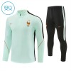 France Sweat d'Entraînement Quarter-Zip 2026-27 Blanche Pour Enfant
