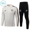 Manchester City Gray Version Sweat d'Entraînement Quarter-Zip 2026-27 Pour Enfant