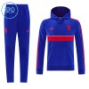Manchester United Hoodie Sweat d'Entraînement 2026-27 Bleue Pour Enfant Manchester United Hoodie Sweat d'Entraînement 2026-27 Bleue Pour Enfant