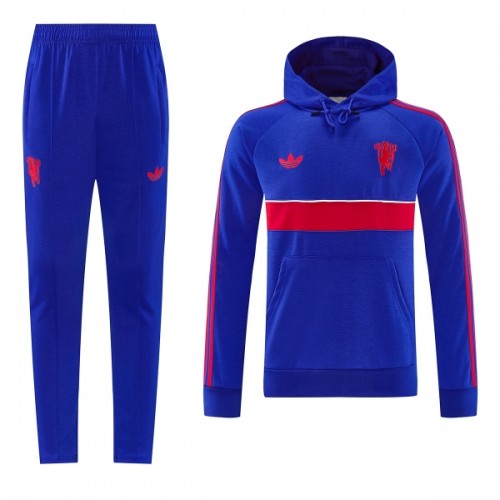 Manchester United Hoodie Sweat d'Entraînement 2026-27 Bleue Pour Homme Manchester United Hoodie Sweat d'Entraînement 2026-27 Bleue Pour Homme