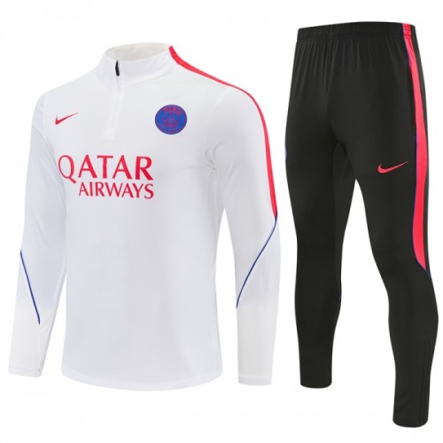 Paris Saint-Germain Sweat d'Entraînement Quarter-Zip 2026-27 Blanche Pour Homme Paris Saint-Germain Sweat d'Entraînement Quarter-Zip 2026-27 Blanche Pour Homme