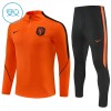 Pays-Bas Orange Version Sweat d'Entraînement Quarter-Zip 2026-27 Pour Enfant