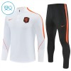 Pays-Bas Sweat d'Entraînement Quarter-Zip 2026-27 Blanche Pour Enfant