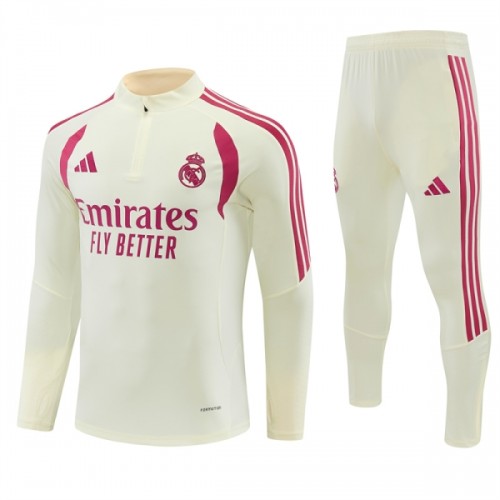 Real Madrid Sweat d'Entraînement Quarter-Zip 2026-27 Blanche Pour Homme Real Madrid Sweat d'Entraînement Quarter-Zip 2026-27 Blanche Pour Homme
