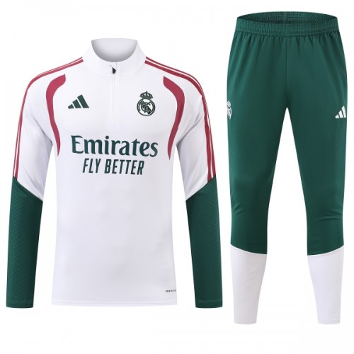 Real Madrid Sweat d'Entraînement Quarter-Zip 2026-27 Blanche Pour Homme Real Madrid Sweat d'Entraînement Quarter-Zip 2026-27 Blanche Pour Homme