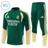 Real Madrid Sweat d'Entraînement Quarter-Zip 2026-27 Verte Pour Enfant