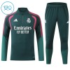 Real Madrid Sweat d'Entraînement Quarter-Zip 2026-27 Verte Pour Enfant Real Madrid Sweat d'Entraînement Quarter-Zip 2026-27 Verte Pour Enfant
