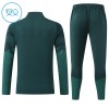 Real Madrid Sweat d'Entraînement Quarter-Zip 2026-27 Verte Pour Enfant