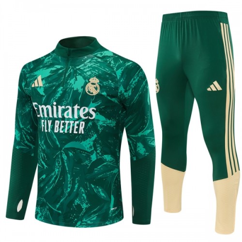 Real Madrid Sweat d'Entraînement Quarter-Zip 2026-27 Verte Pour Homme Real Madrid Sweat d'Entraînement Quarter-Zip 2026-27 Verte Pour Homme