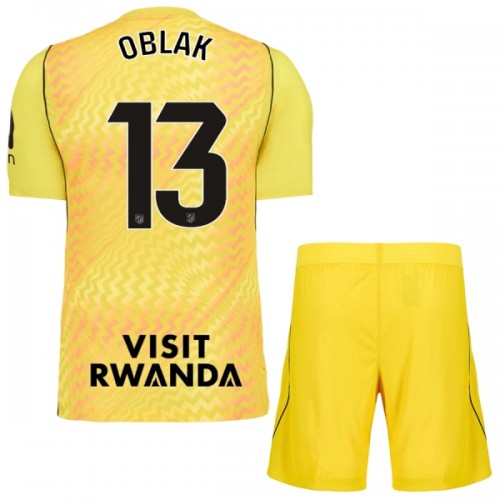 Maillot de Gardien Atlético Madrid Oblak 13 2026-27 Jaune Pour Enfant Maillot de Gardien Atlético Madrid Oblak 13 2026-27 Jaune Pour Enfant