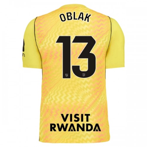 Maillot de Gardien Atlético Madrid Oblak 13 2026-27 Jaune Pour Homme Maillot de Gardien Atlético Madrid Oblak 13 2026-27 Jaune Pour Homme